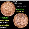 Image 1 : 1906 Indian Cent 1c Grades Choice+ Unc BN