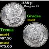 Image 1 : 1888-p Morgan Dollar $1 Grades Select+ Unc
