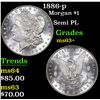 Image 1 : 1886-p Morgan Dollar $1 Grades Select+ Unc