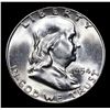 Image 2 : 1954-s Franklin Half Dollar 50c Grades Choice Unc+ FBL