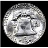 Image 3 : 1954-s Franklin Half Dollar 50c Grades Choice Unc+ FBL