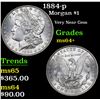 Image 1 : 1884-p Morgan Dollar $1 Grades Choice+ Unc