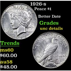1926-s Peace Dollar $1 Grades Unc Details