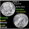 Image 1 : 1926-s Peace Dollar $1 Grades Unc Details