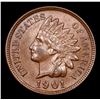 Image 2 : 1901 Indian Cent 1c Grades Choice AU/BU Slider