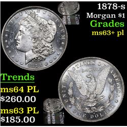 1878-s Morgan Dollar $1 Grades Select Unc+ PL