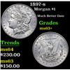 Image 1 : 1897-s Morgan Dollar $1 Grades Select+ Unc