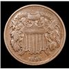 Image 2 : 1865 Two Cent Piece 2c Grades vf++