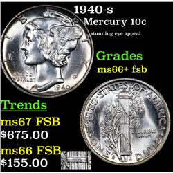 1940-s Mercury Dime 10c Grades GEM++ FSB