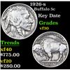 Image 1 : 1926-s Buffalo Nickel 5c Grades vf++