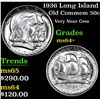 Image 1 : 1936 Long Island Old Commem Half Dollar 50c Grades Choice+ Unc