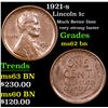 Image 1 : 1921-s Lincoln Cent 1c Grades Select Unc BN