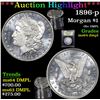 Image 1 : ***Auction Highlight*** 1896-p Morgan Dollar $1 Graded Choice Unc DMPL By USCG (fc)