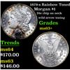 Image 1 : 1879-s Rainbow Toned Morgan Dollar $1 Grades Select+ Unc