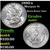 Image 1 : 1890-s Morgan Dollar $1 Grades Select+ Unc