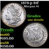 Image 1 : 1878-p 8tf Morgan Dollar $1 Grades Unc Details