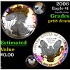Image 1 : 2006 Silver Eagle Dollar $1 Grades GEM++ Proof Deep Cameo