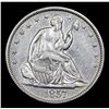 Image 2 : 1857-p Seated Half Dollar 50c Grades Select AU