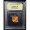 Image 4 : ***Auction Highlight*** 1907 Indian Cent 1c Graded GEM++ RD By USCG (fc)