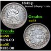 Image 1 : 1841-p Seated Liberty Half Dime 1/2 10c Grades Select AU