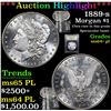 Image 1 : ***Auction Highlight*** 1889-s Morgan Dollar $1 Graded Choice Unc+ PL By USCG (fc)