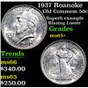 Image 1 : 1937 Roanoke Old Commem Half Dollar 50c Grades GEM+ Unc
