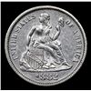 Image 2 : 1882-p Seated Liberty Dime 10c Grades Choice AU/BU Slider