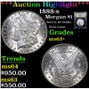 Image 1 : ***Auction Highlight*** 1888-s Morgan Dollar $1 Graded Select+ Unc By USCG (fc)
