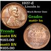 Image 1 : 1927-d Lincoln Cent 1c Grades Select+ Unc BN
