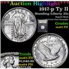 Image 1 : ***Auction Highlight*** 1917-p Ty II Standing Liberty Quarter 25c Graded GEM FH By USCG (fc)