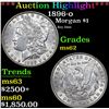 Image 1 : ***Auction Highlight*** 1896-o Morgan Dollar $1 Graded Select Unc By USCG (fc)