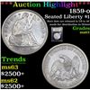 Image 1 : ***Auction Highlight*** 1859-o Seated Liberty Dollar $1 Graded Select Unc By USCG (fc)