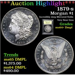 ***Auction Highlight*** 1879-s Morgan Dollar $1 Graded Choice Unc+ DMPL By USCG (fc)