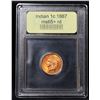 Image 4 : ***Auction Highlight*** 1887 Indian Cent 1c Graded Gem+ Unc RD By USCG (fc)