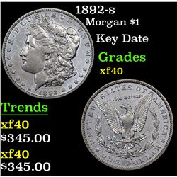 1892-s Morgan Dollar $1 Grades xf