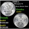 Image 1 : 1890-s Morgan Dollar $1 Grades Select+ Unc