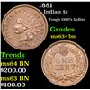 Image 1 : 1881 Indian Cent 1c Grades Select+ Unc BN