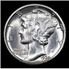 Image 2 : 1934-d Mercury Dime 10c Grades GEM+ FSB