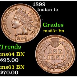 1899 Indian Cent 1c Grades Select+ Unc BN