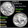 Image 1 : 1938-d Buffalo Nickel 5c Grades Choice+ Unc