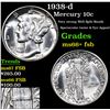 Image 1 : 1938-d Mercury Dime 10c Grades GEM++ FSB