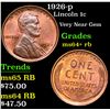 Image 1 : 1926-p Lincoln Cent 1c Grades Choice+ Unc RB