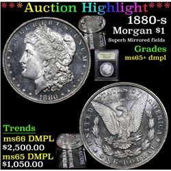 ***Auction Highlight*** 1880-s Morgan Dollar $1 Graded GEM+ DMPL By USCG (fc)