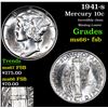 Image 1 : 1941-s Mercury Dime 10c Grades GEM++ FSB