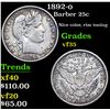 Image 1 : 1892-o Barber Quarter 25c Grades vf++