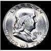Image 2 : 1953-s Franklin Half Dollar 50c Grades Select+ Unc