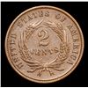 Image 3 : 1867 Two Cent Piece 2c Grades Select AU