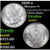 Image 1 : 1898-o Morgan Dollar $1 Grades GEM+ Unc