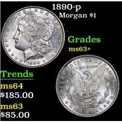 1890-p Morgan Dollar $1 Grades Select+ Unc