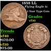 Image 1 : 1858 LL Flying Eagle Cent 1c Grades vf++